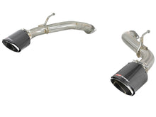 Load image into Gallery viewer, aFe Takeda 2.5in 304 SS Axle-Back Exhaust w/ Carbon Fiber Tips 16-19 Infiniti Q50 V6-3.0L (tt) - 49-36130NM-C