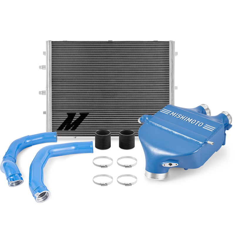 Mishimoto 15-20 BMW F8X M3/M4 Performance Air-to-Water Intercooler Power Pack - Yas Marina Blue - MMB-F80-PPCYMB