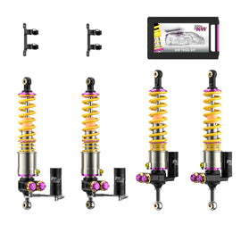 KW Porsche Carrera GT HLS & V5 Coilover Kit w/ Black Springs - 30971427-B