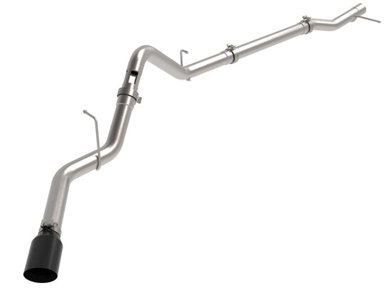 aFe 23-23 GM Trucks L6-3.0L (td) LZ0 Large Bore-HD 3 IN 409 SS Back Exhaust System w/Black Tip - 49-44144-B