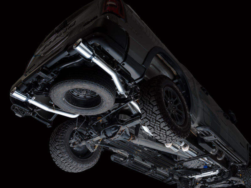 AWE Tuning 2025+ RAM 1500 3.0TT Rebel 0FG Cat-Back Exhaust w/ Chrome Silver Tips - 3015-32531