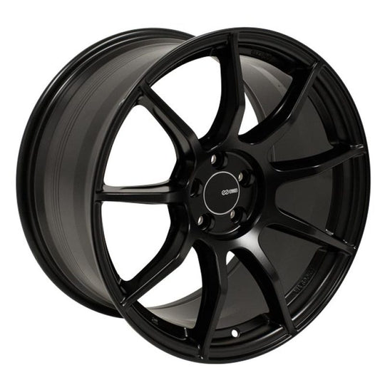 Enkei TS9 18x9.5 5x100 40mm Offset 72.6mm Bore Black *Min Order Qty 40* - 492-895-8040BK