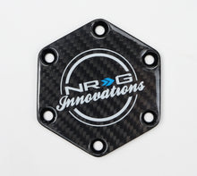 Load image into Gallery viewer, NRG Carbon Fiber Horn Delete Button Circular Logo Front/ Back - STR-640CF