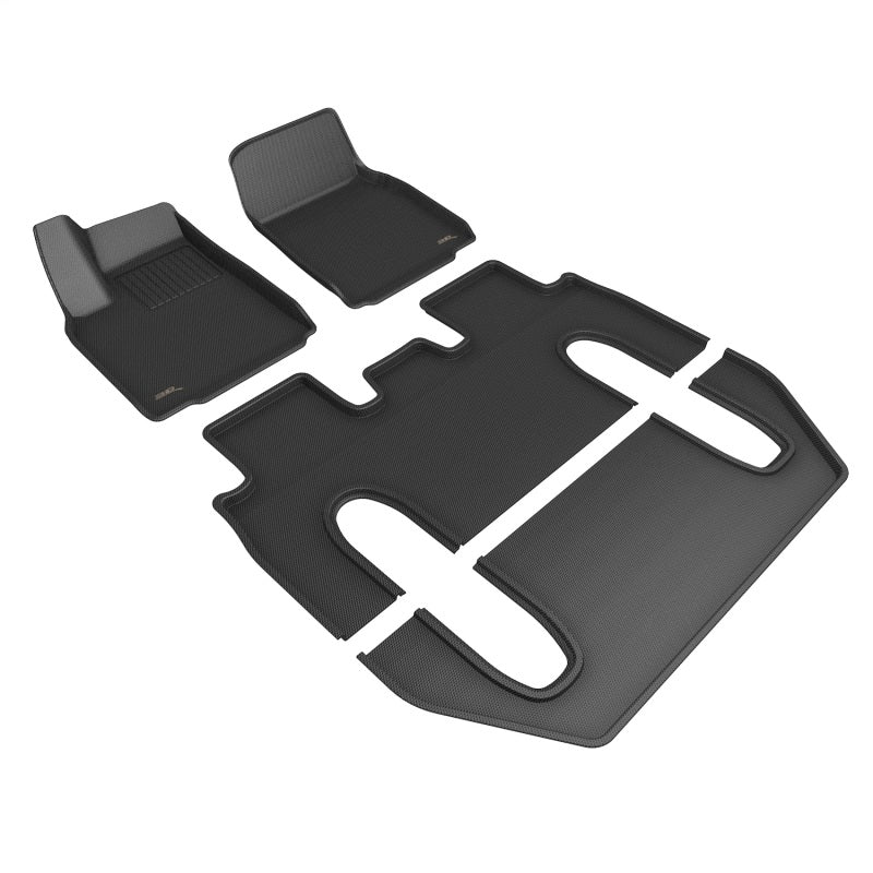 3D MAXpider 22-26 Tesla Model X 6-Seat Kagu Black Full Set - L1TL04301509