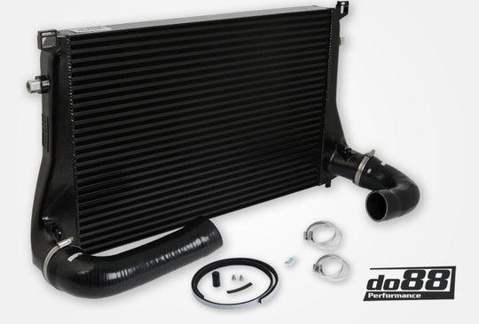do88 Audi/Seat/Skoda/Volkswagen 1.8T/2.0T (MQB) Intercooler w/Black Hoses - ICM-300-S