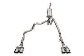Corsa 19-23 Chevrolet Silverado 1500 Cat-Back Dual Rear Exit with Twin 4in Polished Pro-Series Tips - 21200