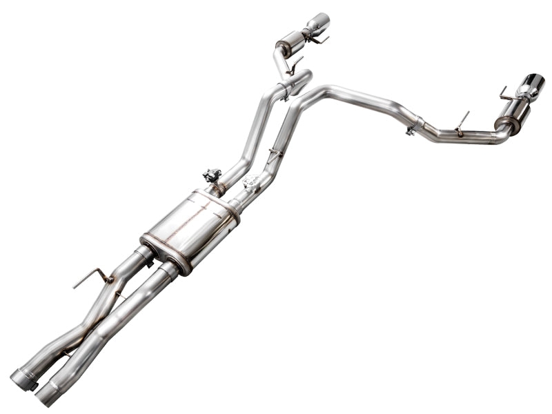 AWE Tuning Gen 3 Raptor R SwitchPath Exhaust - Chrome Silver Tips - 3025-32852