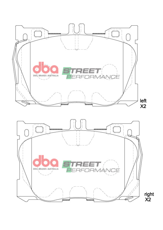 DBA 2015 Mercedes-Benz C400 SP Performance Front Brake Pads - DB15062SP