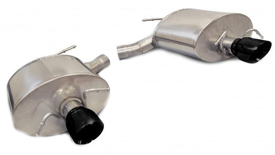 Corsa 2011-2014 Cadillac CTS Wagon V 6.2L V8 Black Sport Axle-Back Exhaust - 14948BLK
