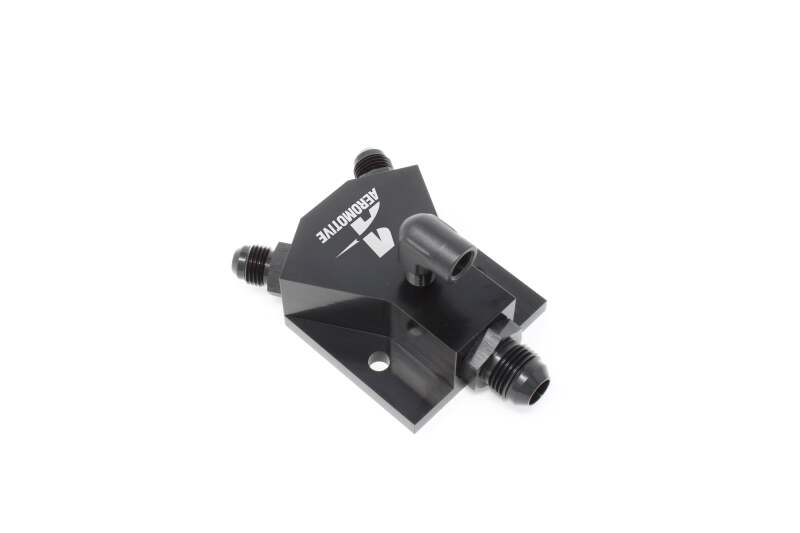 Aeromotive VaporWorx Y-Block Kit - (2) AN-06 ORB (1) AN-08 ORB (1) 1/8in NPT - 65607