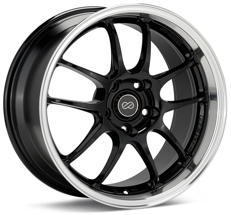 Enkei PF01 17x9 5x114.3 35mm Offset 75mm Hub Bore - Black Mach - 460-790-6535BKM