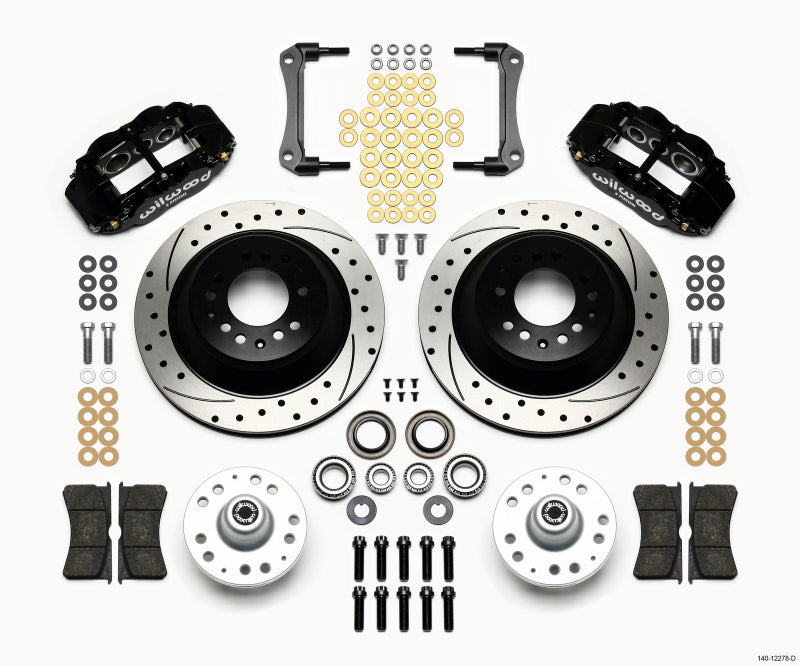 Wilwood Narrow Superlite 6R Front Hub & 1PC Rtr Kit 12.88in Drilled 70-78 Camaro - 140-12278-D