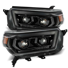 Load image into Gallery viewer, AlphaRex 10-13 Toyota 4Runner LUXX LED Proj Headlights Plank Style Alpha Black w/Seq Signal/DRL - 880756