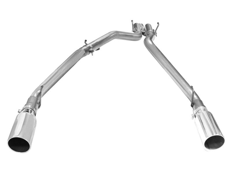 aFe MACHForce XP DPF-Back Exhaust 3in SS w/ 5in Polished Tips 2014 Dodge Ram 1500 V6 3.0L EcoDiesel - 49-42045-P