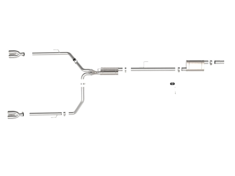 aFe Vulcan Series 3in-2-1/2in 304 SS Cat-Back 2020 Jeep Gladiator (JT) V6-3.6L w/ Polished Tips - 49-38084-P