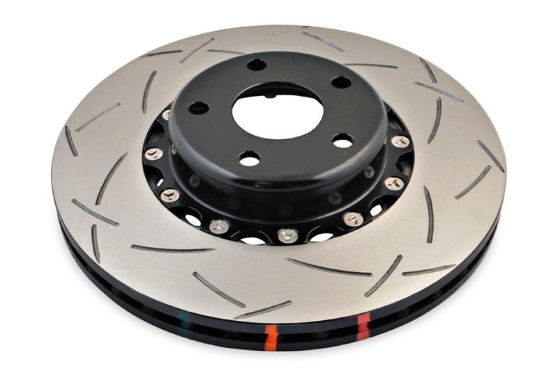 DBA 02-10 WRX / 13+ FR-S / 13+ BRZ Premium Front Slotted 5000 Series 2 Piece Rotor w/ Black Hat - DBA5010BLKS