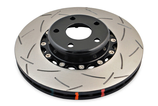 DBA 02-10 WRX / 13+ FR-S / 13+ BRZ Premium Front Slotted 5000 Series 2 Piece Rotor w/ Black Hat - DBA5010BLKS