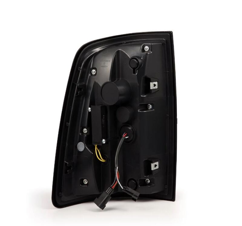 AlphaRex 09-18 Dodge RAM LUXX-Series LED Taillights Black Red w/Actv Light & SS - 640002
