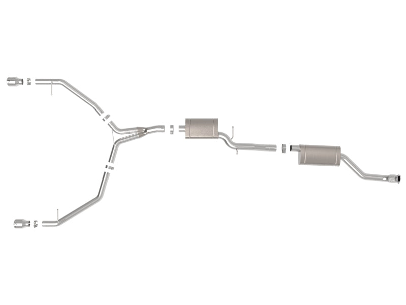 aFe MACH Force-Xp 13-16 Audi Allroad L4 SS Cat-Back Exhaust w/ Polished Tips - 49-36438-P