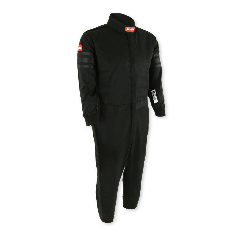 RaceQuip Black Trim SFI-1 JR. Suit - Kids Large - 1959995RQP