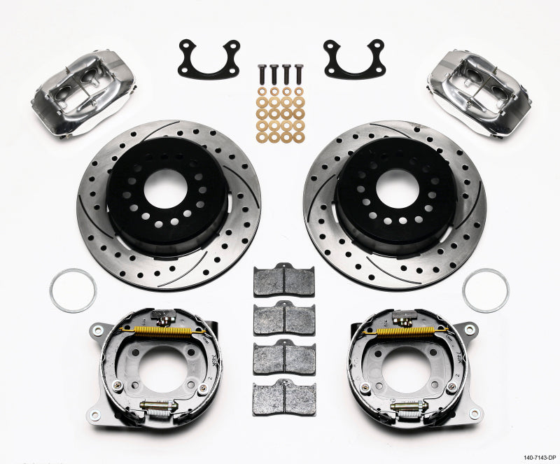 Wilwood Forged Dynalite P/S P-B Kit Drilled Polished Small Ford 2.66in Offset - 140-7143-DP