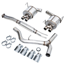 Load image into Gallery viewer, AWE Tuning Subaru STI VA / WRX GV / STI GV Sedan Touring Edition Exhaust - Chrome Silver Tip (102mm) - 3015-42104