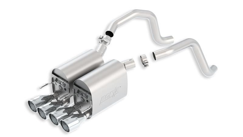 Borla 05-08 Corvette Coupe/Conv 6.0L/6.2L 8cyl 6spd RWD Touring SS Exhaust (rear section only) - 11814