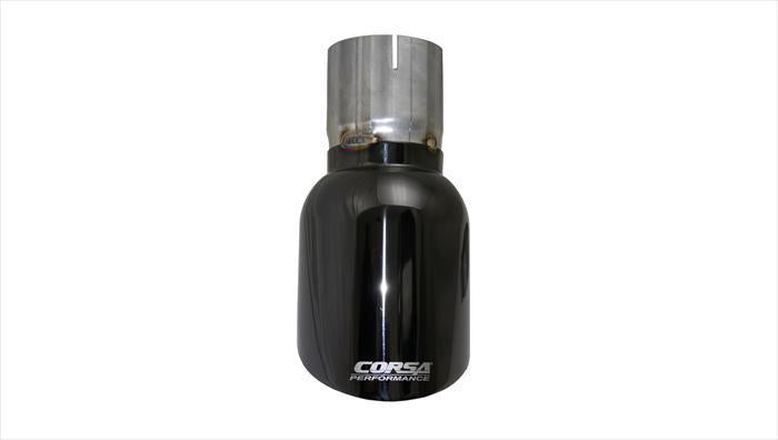 Corsa 2009-2019 Single Universal 3.0in Inlet / 4.5in Outlet Black PVD Pro-Series Tip Kit - TK009BLK
