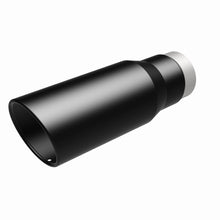 Load image into Gallery viewer, MagnaFlow Tip Stainless Black Coated Single Wall Round Single Outlet 5in Dia 3.5in Inlet 14.5in L - 35237