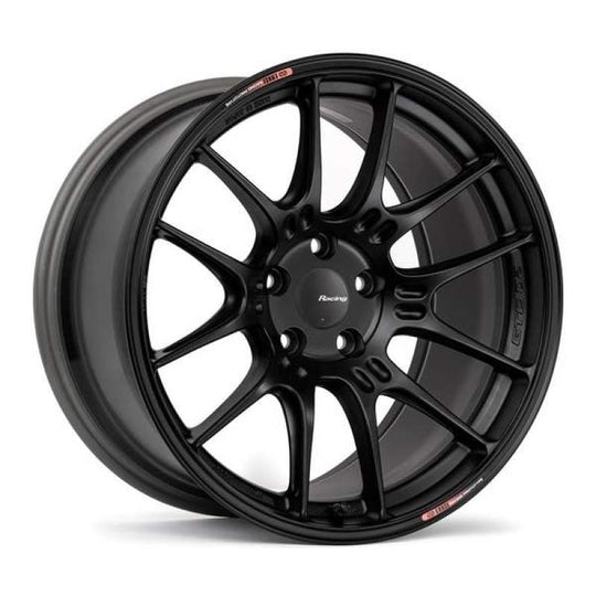 Enkei GTC02 19x10 5x112 40mm Offset 66.5mm Bore Matte Black Wheel - 534-910-4440BK