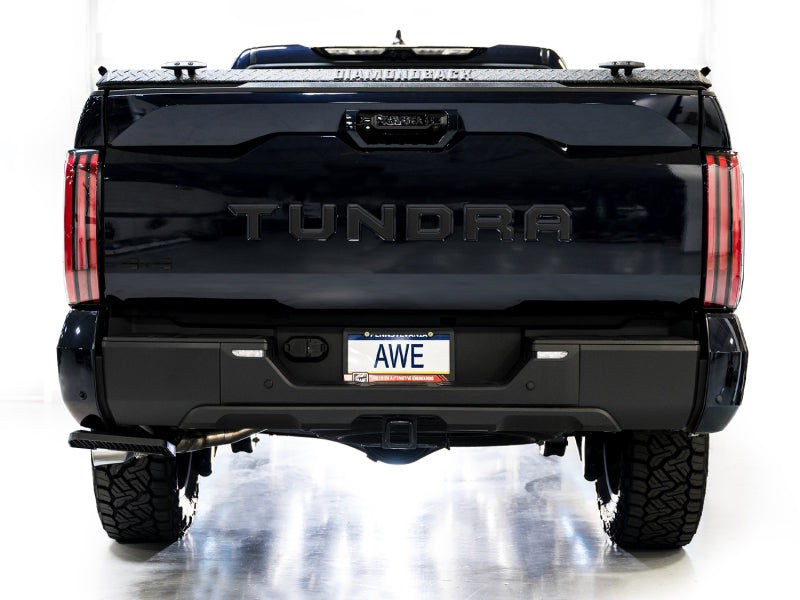 AWE Tuning 0FG Exhaust for 3rd Gen Toyota Tundra - Dual Chrome Silver Tips - 3015-32063