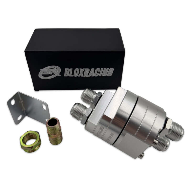 BLOX Racing Remote Oil Filter Relocation Kit - Silver - BXGA-00115-SI
