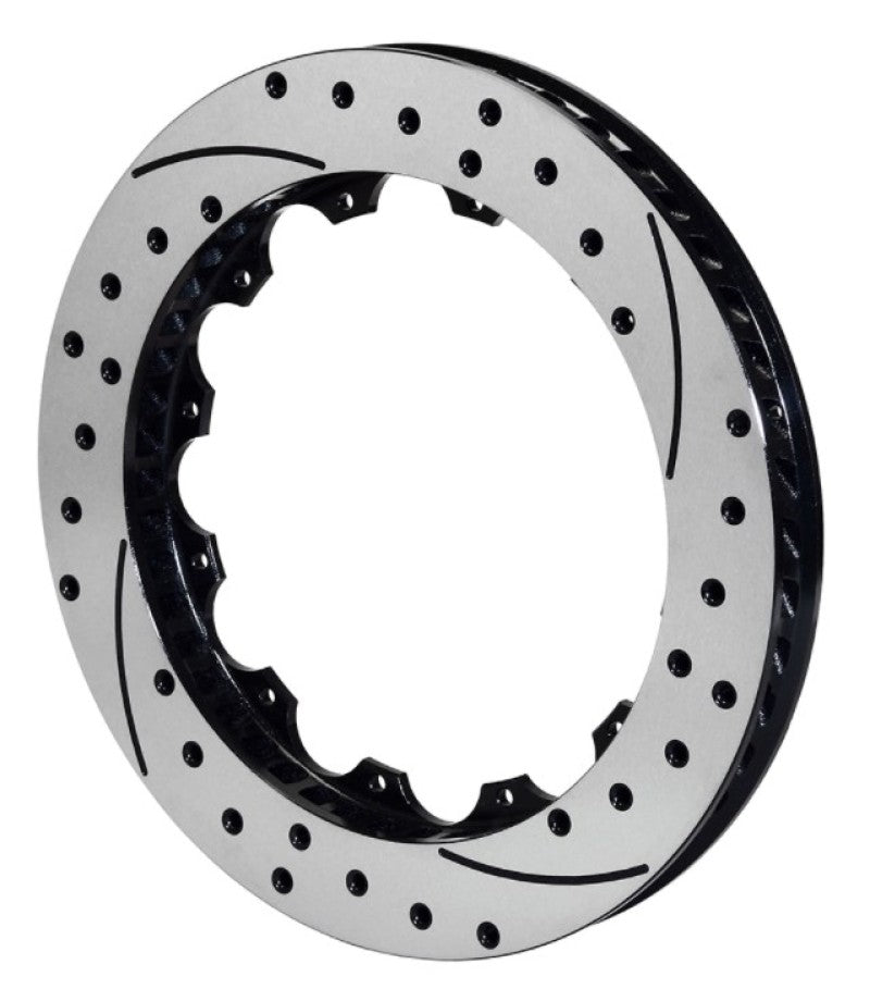 Wilwood Rotor-SV-SRP 72 Iron-LH-Drill-BLK 14.25 x 1.10 - 12 on 8.75in - 160-11310-BK