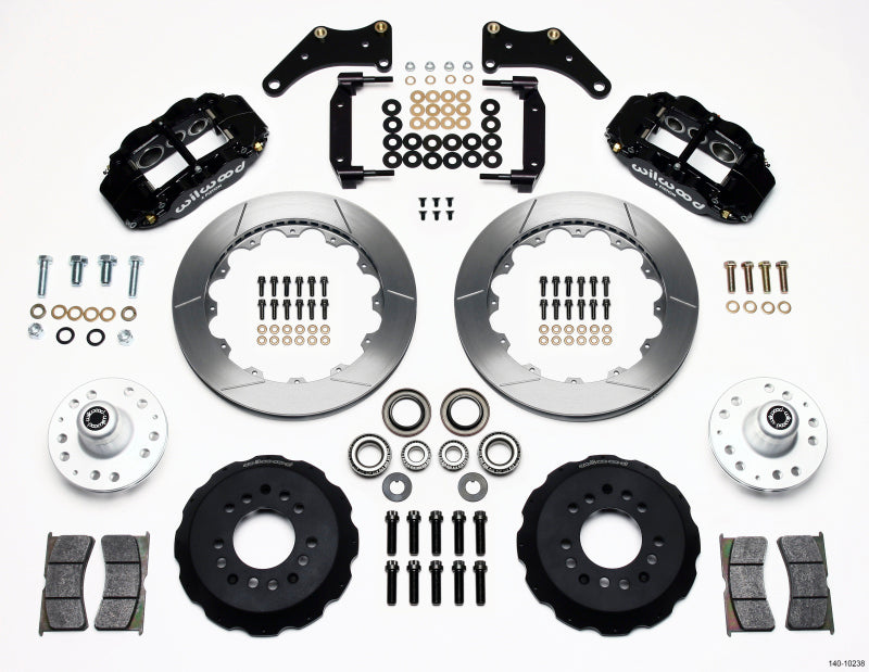 Wilwood Narrow Superlite 6R Front Hub Kit 12.88in Large GM 57-70 Drop Spindle - 140-10238