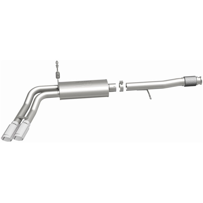 Magnaflow 14 Chev Silverado V8 5.3L CC/EC Dual Same Side Before P/S Tire Exit SS Cat Back Perf Exh - 15270