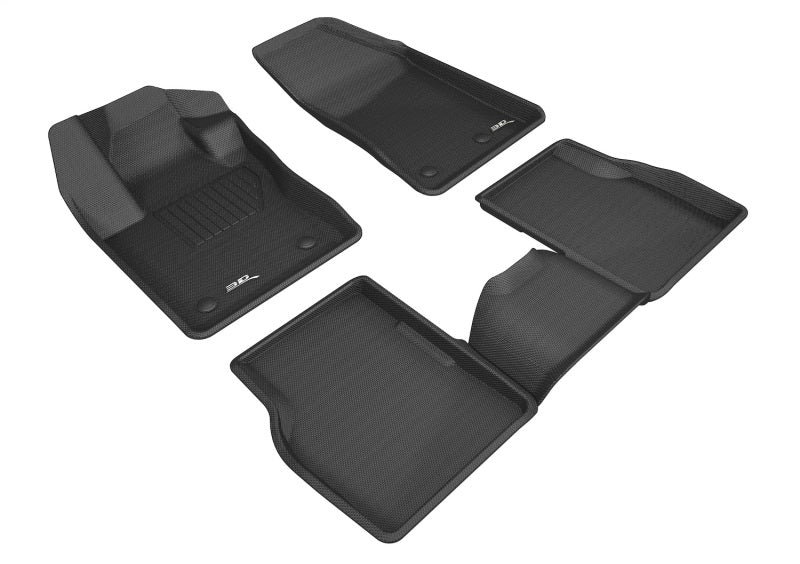 3D MAXpider 17-26 Jeep Compass Kagu Black Full Set - L1JP01601509