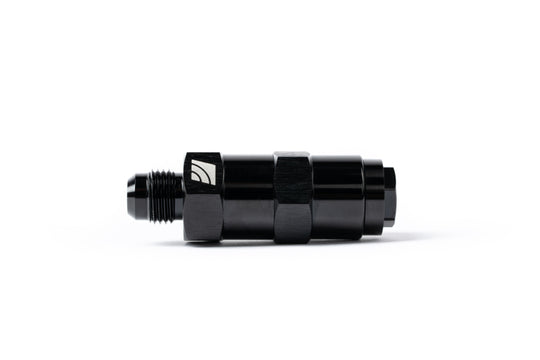 AMS Performance 5/16 Quick Connect to -6AN Inline Fuel Pulsation Damper - AMS.00.07.0002-3