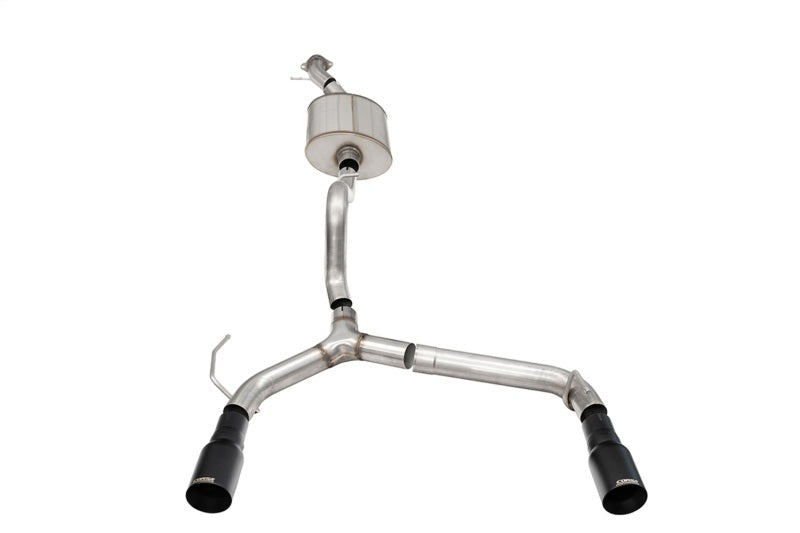 Corsa 21-25 Ford Bronco 2.7L 2-Door 2.75in Cat-Back Dual Rear Exhaust w/ 4in Straight-Cut Black Tips - 21208BPC