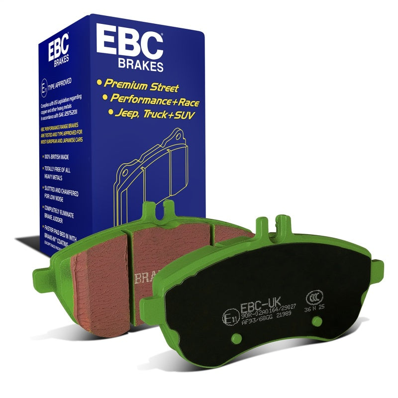 EBC 12-14 Mercedes-Benz C250 (W204) 1.8 Turbo Greenstuff Front Brake Pads - DP21989