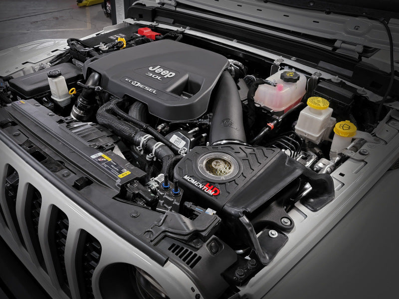 aFe 20-21 Jeep Wrangler (JL) V6-3.0L (td) Momentum HD Cold Air Intake System w/ Pro GUARD 7 Media - 50-70062G