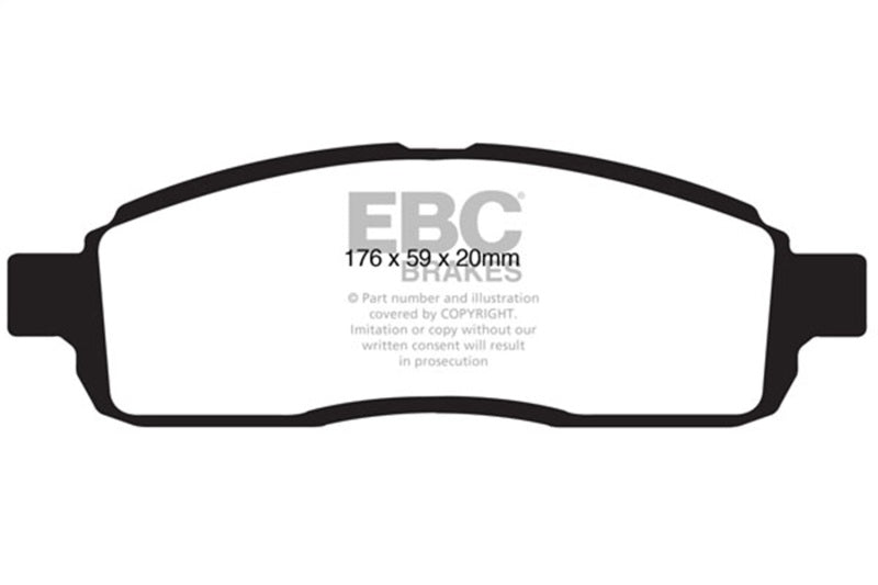 EBC 09 Ford F150 4.6 (2WD) 6 Lug Greenstuff Front Brake Pads - DP61843