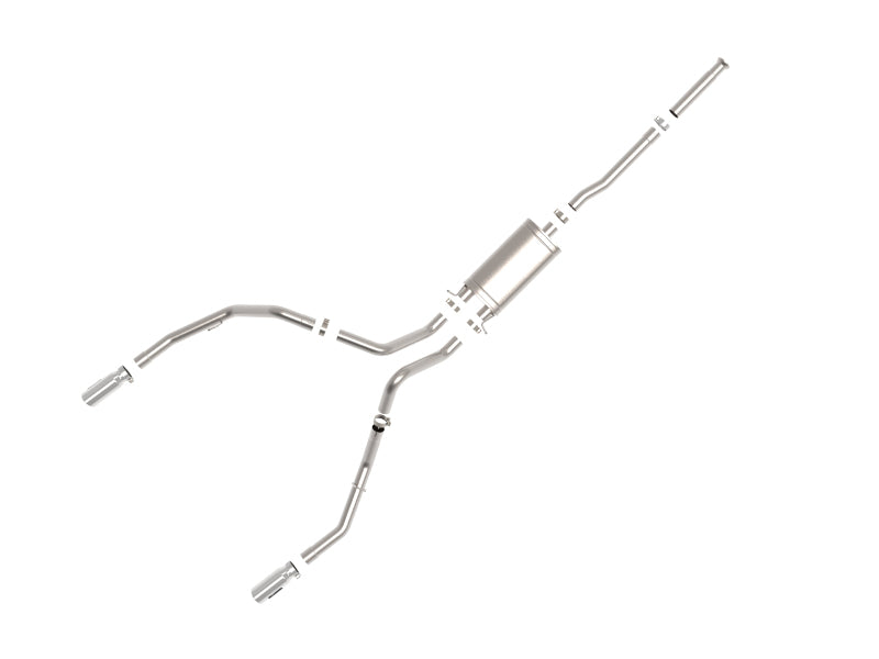 aFe Apollo GT Series Cat-Back Exhaust GM Trucks 09-18 V6-4.3L/V8-4.8/5.3L-Dual Rear Exit Polish Tips - 49-44135-P