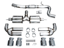 Load image into Gallery viewer, AWE Tuning 22-24 Audi 8Y S3 Touring Edition Exhaust - Chrome Silver Tips - 3015-42897