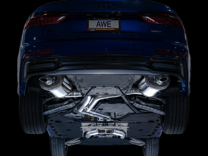 AWE Tuning Audi 2019-2023 C8 A6/A7 3.0T Touring Edition Cat-Back Exhaust- Turn Downs - 3015-31003