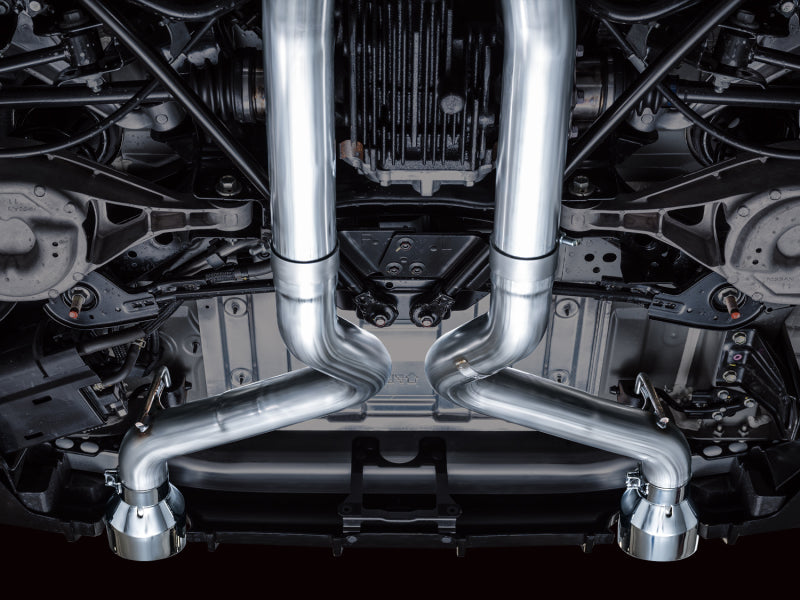 AWE Tuning 2023 Nissan Z RZ34 RWD Track Edition Cat-Back Exhaust System w/ Chrome Silver Tips - 3020-32400