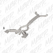 Load image into Gallery viewer, MBRP 2016+ Chevy Camaro SS 6.2L 3in Dual Cat-Back Quad Tip Exhaust Street Version w/ SS T409 Tips - S7032409