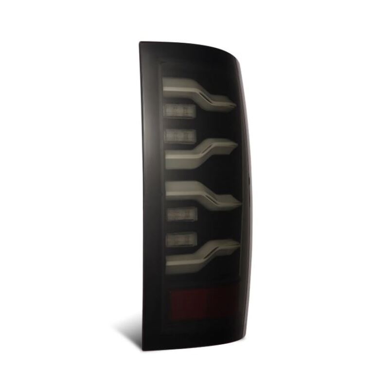 AlphaRex 09-18 Dodge Ram Luxx-Series LED Tail Lights Alpha-Black w/ Activation Light & Seq. Signal - 640003