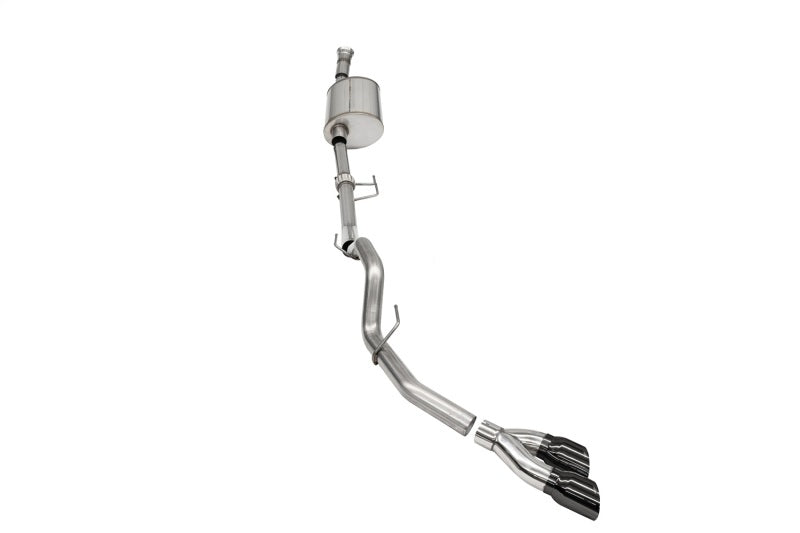 Corsa 2021-2025 Ford F-150 SuperCab/6.5in Bed 3.5L V6 Sport Cat-Back Single Side Exit- - 21166BLK