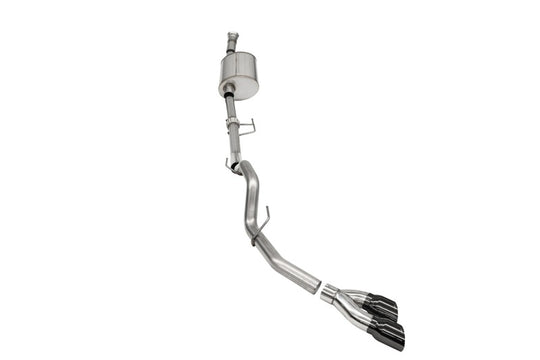 Corsa 2021-2025 Ford F-150 SuperCab/6.5in Bed 3.5L V6 Sport Cat-Back Single Side Exit- - 21166BLK