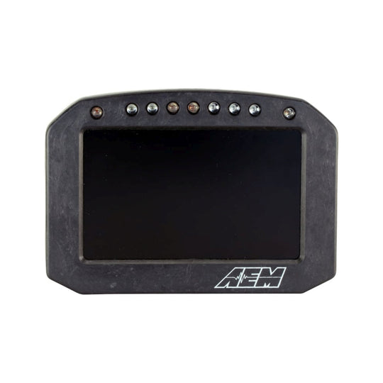 AEM CD-5LG Carbon Logging Flush Digital Dash Display w/ Internal 20Hz GPS & Antenna - 30-5603F
